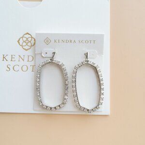 Kendra Scott Danielle Crystal Collection. Silver Earrings